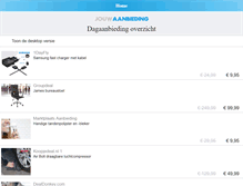 Tablet Screenshot of m.jouwaanbieding.nl